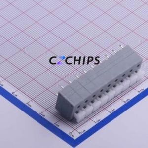 KF202-5.0-9P Spring Terminal Block Through hole Component (THT),P=5mm Connector 5mm 9P 9 16A - Product Image 2