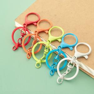 Ventes directes du fabricant Porte-clés en métal peint coloré Porte-clés pendentif pour bijoux de bricolage - Product Image 3