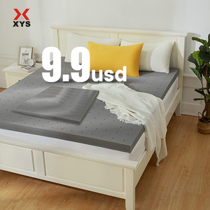 ODM OEM High Density Foam Bed Waterproof Curved Body Egg Crate Plush Sleep Well Thin Pad Mattress Topper