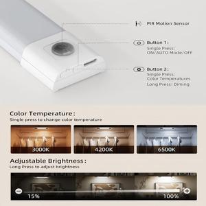 USB Có Thể Sạc Lại 500MAh Pin LED Tủ Ánh Sáng Cảm Biến Chuyển Động Truy Cập Ánh Sáng Dải 3000K/4200K/6500K PC Bóng Râm Tủ Quần Áo Ánh Sáng - Product Image 6