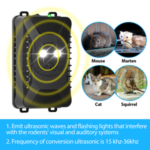 Répulsif antiparasitaire intelligent rechargeable AR28 X-PEST pour répulsif ultrasonique de rongeur de rat de souris de <span class=keywords><strong>voiture</strong></span> - Product Image 3