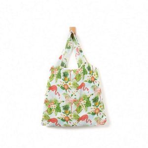 Sac de courses en polyester 190T imperméable multicolores, grande capacité, réutilisable, pliable - Product Image 5