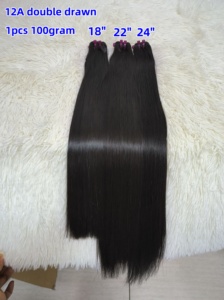 โปรโมชั่น Letsfly 10A 12A ผมตรงแบบ Bone Straight แท้ 100%  แบบเป็นมัด  ขนาด 12-32 นิ้ว  ต่อผมสีดำธรรมชาติ - Product Image 2