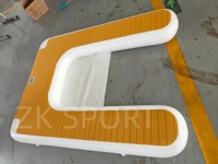 Plateforme de ponton flottant certifiée CE ISO, pontons gonflables en U, ponton gonflable statique, structure de divertissement aquatique gonflable