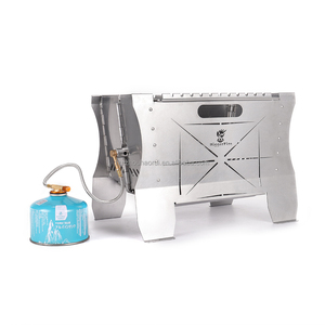 Braciere a Gas Portatile Pieghevole da Tavolo <span class=keywords><strong>per</strong></span> Campeggio e Barbecue, Focolare a Legna in Acciaio Inox, Braciere a Propano - Product Image 2