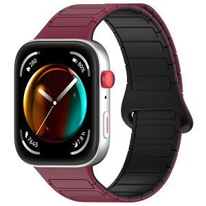 Bracelet en caoutchouc magnétique sport réglable en silicone pour <span class=keywords><strong>Huawei</strong></span> Watch Fit 4 <span class=keywords><strong>Pro</strong></span> pour <span class=keywords><strong>Huawei</strong></span> Watch Fit 3 Fit 4 (WB1100T) - Product Image 5