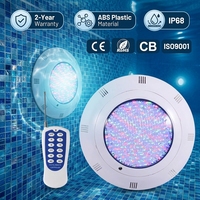 Projecteur LED Submersible IP68 Rempli de Résine 12V pour Piscine, Lampe Murale Submersible Anti-Corrosion ABS+UV à Changement de Couleur RGB pour Piscine