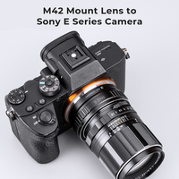 Adaptateur d'objectif K&F Concept M42-NEX pour objectifs à monture M42 sur Alpha A7s A33 Dsc-hx300