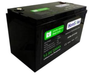 Batería de Litio Ferrofosfato de Larga Duración 12V 200Ah 12.8V 24V 48V 100Ah Solar - Product Image 1
