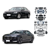 Nouvelle Arrivée 2025 pour Série 7 F01 F02 2008-2015 Kit Carrosserie Facelift avec Pare-chocs et Phares en PP+ABS+Métal à Fixation par Vis
