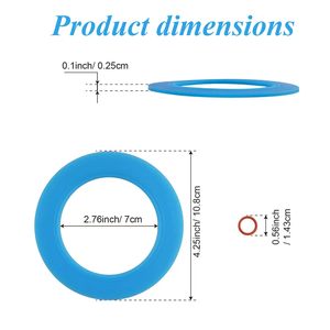 Joint d'étanchéité pour robinet de chasse d'eau, joint torique en silicone amélioré, compatible avec American Standard 7301111-0070A, convient à Champion 4 - Product Image 4
