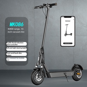 Trottinette électrique pour adultes Manke MK086, moteur 48V 800W, pneus gonflables de 10 pouces, batterie amovible, pliable, autonomie de 40 km, pour les déplacements urbains - Product Image 1
