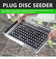 Outil de semis de graines en plastique à main pour le semis de graines de plantes différentes pour l'utilisation en ferme en serre, semoir pour choux, laitues, tomates