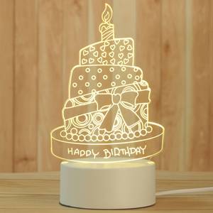 Lámpara de mesa con diseño de <span class=keywords><strong>Anime</strong></span> personalizado para niños, luz LED de noche pequeña con USB, ilusión 3D, regalo de vacaciones, decoración del hogar - Product Image 5