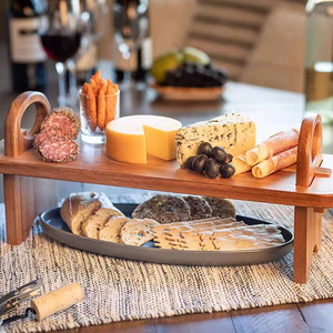 Wooden Serving <b>Trays</b> Classic And Long Size For Pastries Snacks Fruits Hotel Coffee <b>Tea</b> Display - Product Image 4