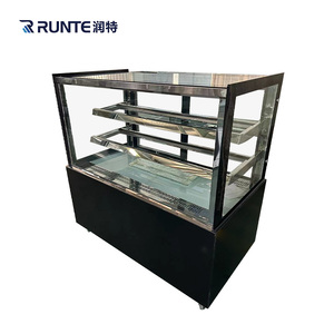 1.5m 1.8m 2m蛋糕冰箱/3层蛋糕冰箱展示台面蛋糕展示冷水机 - Product Image 2