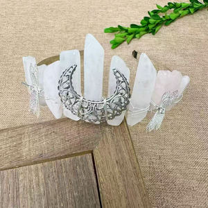 Vendita Calda: Fasce per Capelli Artigianali con Cristalli <span class=keywords><strong>di</strong></span> Quarzo Naturale, Accessori per Capelli per Decorazione e Feste - Product Image 5