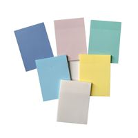 Blocs-notes adhésifs transparents en PET personnalisés, couleurs rose, bleu, blanc, jaune, vert, réutilisables, vente en gros
