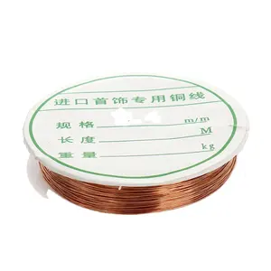 Low moq spool of thin 0.3mm brass copper wire thread Allen House for beads charm jewelry