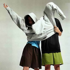 Sudadera con capucha doble 2 en 1 para otoño, bordada, para parejas, de gran tamaño, manta usuable divertida para 2 personas, novedad a juego para parejas - Product Image 6