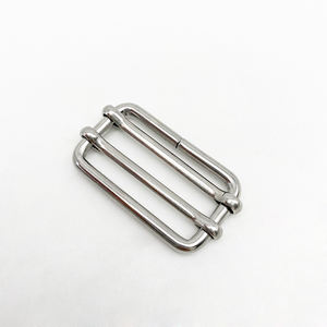 उच्च गुणवत्ता वाले स्टेनलेस स्टील 304 डबल ग्लाइड स्लाइडर बकसुआ धातु समायोजन अकवार सीट बेल्ट लगा लो बद्धी का समायोजन बकसुआ - Product Image 4