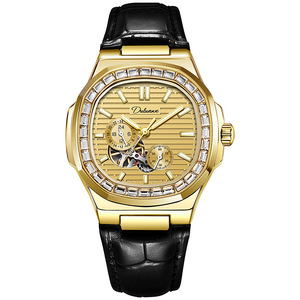 Relojes Mecánicos Automáticos de Lujo, Relojes de Diseño de Acero Inoxidable con Tourbillon, Resistentes al Agua, con Esfera de Agujas, Joyería para Mujer - Product Image 1