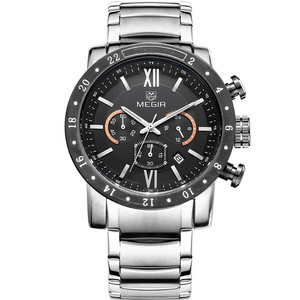 MEGIR <span class=keywords><strong>3008</strong></span> Montre Homme de Haute Qualité Mouvement Quartz Meilleur <span class=keywords><strong>Prix</strong></span> Multifonctionnelle Acier Inoxydable Affichage de la Semaine Boîte de Montre Luxe - Product Image 6