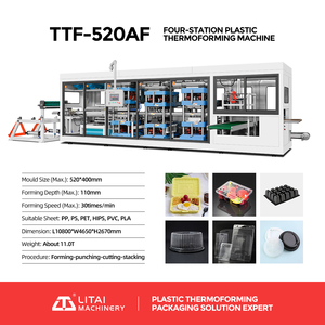 Máquina para Fabricar Envases Transparentes <span class=keywords><strong>de</strong></span> Plástico Desechables para Comida para Llevar - Product Image 2
