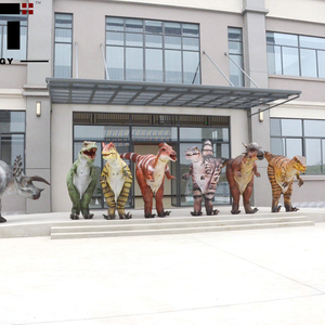 Costume de dinosaure adulte réaliste, dinosaure animatronique, animatroniques d'Halloween, <span class=keywords><strong>Jurassic</strong></span> Park, T-rex, <span class=keywords><strong>Velociraptor</strong></span> - Product Image 1