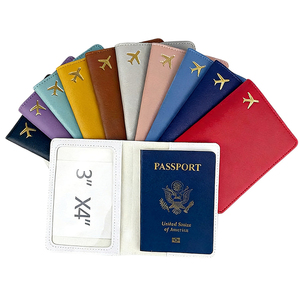 Cartera de Viaje Personalizada para Mujer y Hombre, Funda para Tarjetas de Crédito, Tarjetas de Embarque, Organizador de Documentos, Porta Pasaportes de Cuero PU - Product Image 3