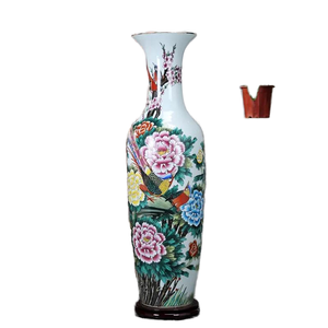 Vase d'intérieur en porcelaine de Noël double de luxe pour décoration de la maison moderne Grand vase décoratif en céramique Argile Minimaliste Céladon - Product Image 4