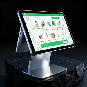 15.6 + 11.6 इंच डुअल स्क्रीन टच कैश रजिस्टर पोस सिस्टम सुपरमार्केट डिपार्टमेंट स्टोर रेस्तरां के लिए सभी में एक मशीन - Product Image 1