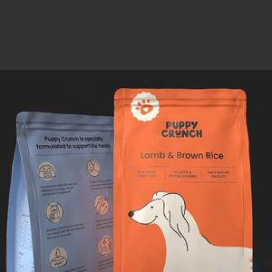 Anpassbare Logo Zip Lock Stand-Up-Beutel Lebensmittel verpackungs beutel für Tiernahrung zur Aufbewahrung und Portabilität - Product Image 4