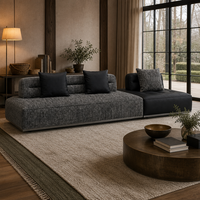 Canapé modulaire carré extensible convertible moderne italien minimaliste, canapé-lit rembourré avec base en métal pour salon