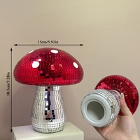 Lampe en forme de champignon rouge faite à la main, exclusive transfrontalière, boule disco artistique, décoration intérieure