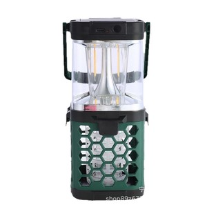 Solar Powered Mosquito Killer Lamp Led Outdoor Waterproof Camping Light Black And Green Plastic Usb Rechargeable 36w - Product Image 1