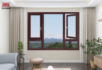 Ventana Corredera de Aluminio Aislada e Impermeable con Certificación NFRC y Energy Star, Sistema de 3 Rieles, Doble Acristalamiento, para Exteriores de Hoteles