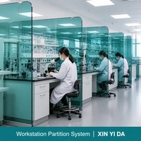 Banc de travail de laboratoire contemporain entièrement en acier, portes à charnières, surface époxy, modèle 1500/2000*750*800 pour laboratoire scientifique, école, atelier