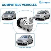 YLS Auto-Klimaanlagenkompressor für Toyota Avensis 2.0 2.2 2.4 88310 05090 88310 05120 447190 3660 Scroll-Klimaanlagenpumpe 7PK