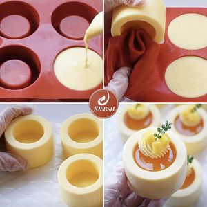 ผู้ผลิตมืออาชีพ รับผลิตตามสั่ง แม่พิมพ์เค้กซิลิโคน 6 หลุม สีตามสั่ง ใช้ซ้ำได้ ไม่ติดกระทะ ดีไซน์รักษ์โลก - Product Image 2