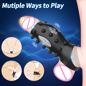 LIEBE Sexspielzeug für Erwachsene Erektion verzögerung Vorzeitige Ejakulation Langlebiger <span class=keywords><strong>Penis</strong></span> vibrator Schwanz ärmel Vergrößerung <span class=keywords><strong>Penis</strong></span> Exerciser - Product Image 3