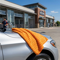 Serviette de lavage de voiture professionnelle absorbante 1100GSM en microfibre à boucles torsadées 40x40cm avec logo personnalisé pour atelier de detailing automobile