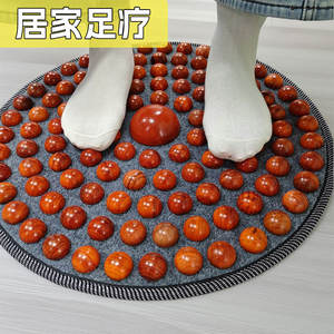 Afrikanische Rote Birnbaumholz-Fußmassagematte mit Fingerdruckpunkten, Super Jogging Kühlende Indoor-Fitness-<span class=keywords><strong>Massage</strong></span>-Decke - Product Image 4