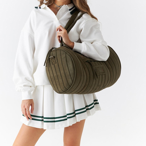 Borsa <span class=keywords><strong>da</strong></span> <span class=keywords><strong>Viaggio</strong></span> Grande in Camoscio Personalizzabile <span class=keywords><strong>con</strong></span> Logo, Borsone Sportivo <span class=keywords><strong>da</strong></span> Palestra, Borsa a Tracolla per Weekend e Vacanze <span class=keywords><strong>con</strong></span> Cinghia a Tracolla - Product Image 5