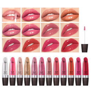 Brillo <span class=keywords><strong>Labial</strong></span> de Larga Duración de Marca Privada, Hidratante, Nutritivo, Vegano, con Alta Pigmentación, Voluminizador, Péptido, Bálsamo <span class=keywords><strong>Labial</strong></span>, Maquillaje - Product Image 1