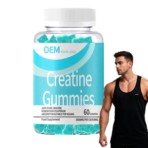 Gomitas de Creatina Monohidrato de Marca Privada OEM 5000mg, Suplementos Deportivos Energéticos Pre-Entrenamiento para el Crecimiento Muscular - Product Image 1