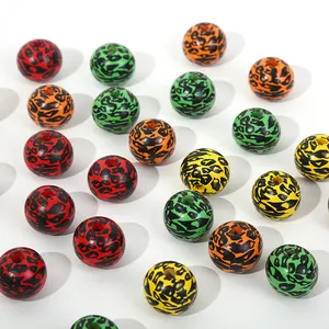 Wholesale African Jumbo Leopard Hair Jewelry For Dreadlocks Big Size Colorful Wood Beads Hair Accessories