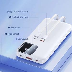 Banco de Energía Portátil Personalizado con Pantalla Digital PD22.5W, Alta Capacidad, Carga Rápida, 20000mAh/10000mAh, con Cable para Teléfono Móvil - Product Image 3