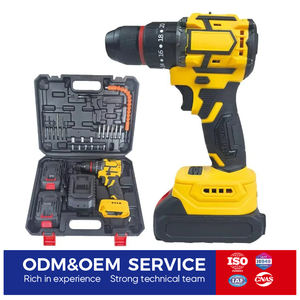 Perceuse électrique sans fil avec 2 batteries au lithium, 30 accessoires, visseuse à chocs à couple élevé pour la réparation automobile et le bricolage à domicile - Product Image 1