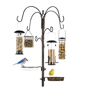 Bird <span class=keywords><strong>Feeding</strong></span> <span class=keywords><strong>Station</strong></span>, 6-Hook Steel Multi-Feeder - Product Image 1